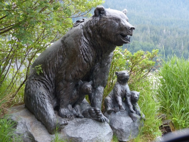 Gang of Four bronze sculpture in Juneau, Alaska